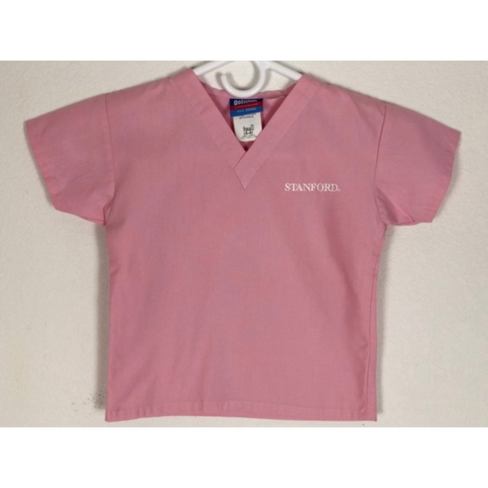 3 FOR $15 Stanford scrubs top kids pink S